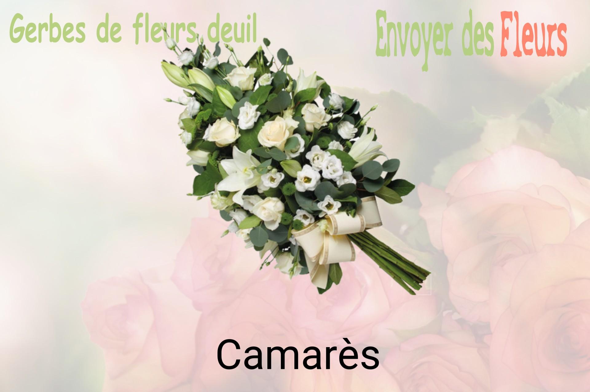 Gerbe de fleurs de deuil livrée à Camarès